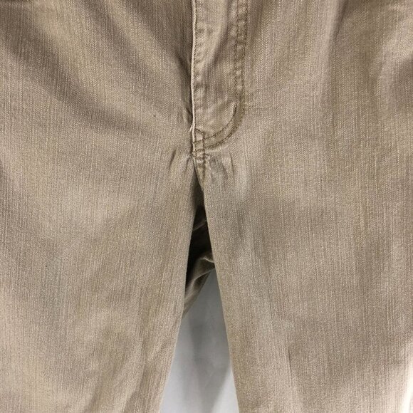 Bandolino Womens Caroline Jeans Straight Leg Elastic Back Beige Stretch 10 - Picture 2 of 5